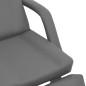 vidaXL Kosmetikstuhl Kunstleder Grau 180x62x78 cm vidaXL Kosmetikstuhl Kunstleder Grau 180x62x78 cm