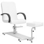 vidaXL Massagestuhl mit Fußstütze Weiß 127x60x98 cm Kunstleder vidaXL Massagestuhl mit Fußstütze Weiß 127x60x98 cm Kunstleder