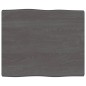 Tischplatte 60x50x4 cm Massivholz Eiche Behandelt Baumkante Tischplatte 60x50x4 cm Massivholz Eiche Behandelt Baumkante