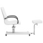 vidaXL Massagestuhl mit Fußstütze Weiß 127x60x98 cm Kunstleder vidaXL Massagestuhl mit Fußstütze Weiß 127x60x98 cm Kunstleder