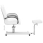 vidaXL Massagestuhl mit Fußstütze Weiß 127x60x98 cm Kunstleder vidaXL Massagestuhl mit Fußstütze Weiß 127x60x98 cm Kunstleder