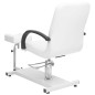 vidaXL Massagestuhl mit Fußstütze Weiß 127x60x98 cm Kunstleder vidaXL Massagestuhl mit Fußstütze Weiß 127x60x98 cm Kunstleder