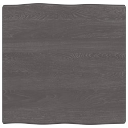 vidaXL Tischplatte 60x60x(2-4) cm Massivholz Behandelt Baumkante