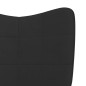 vidaXL Schaukelstuhl Schwarz Samt und PVC vidaXL Schaukelstuhl Schwarz Samt und PVC