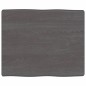 Tischplatte 60x50x6 cm Massivholz Eiche Behandelt Baumkante Tischplatte 60x50x6 cm Massivholz Eiche Behandelt Baumkante
