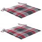 vidaXL Klappbare Gartenstühle 2 Stk. mit Kissen Massivholz Akazie vidaXL Klappbare Gartenstühle 2 Stk. mit Kissen Massivholz Akazie