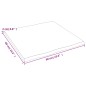 vidaXL Tischplatte 60x60x2 cm Massivholz Eiche Behandelt Baumkante vidaXL Tischplatte 60x60x2 cm Massivholz Eiche Behandelt Baumkante