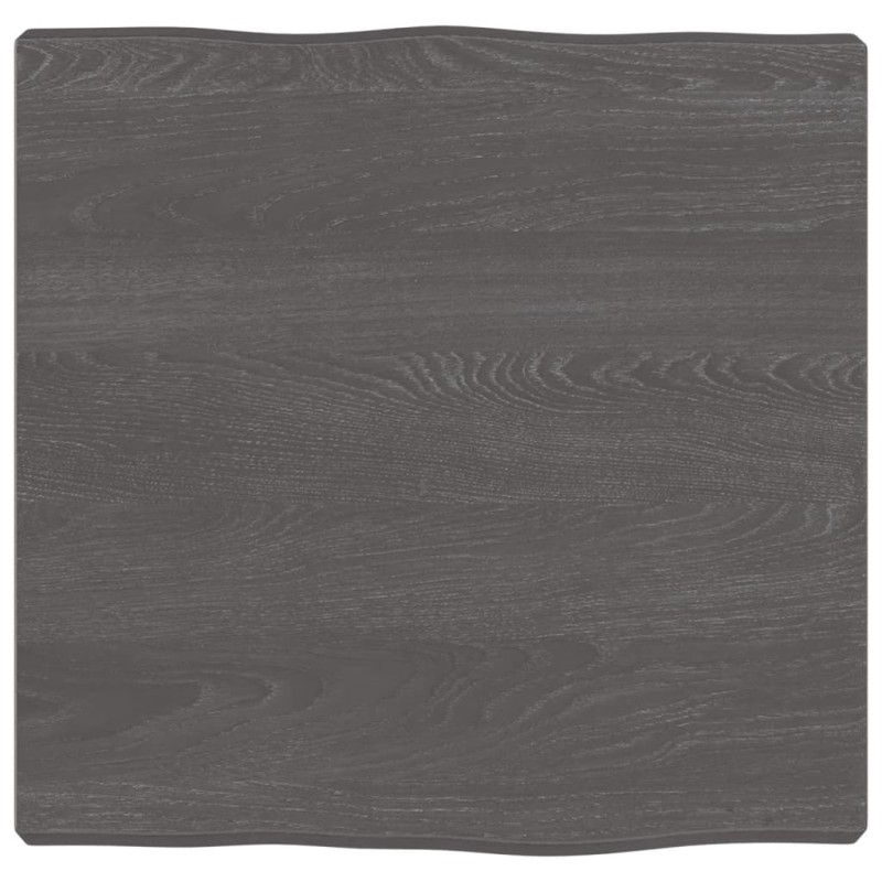 Tischplatte 40x40x4 cm Massivholz Eiche Behandelt Baumkante Tischplatte 40x40x4 cm Massivholz Eiche Behandelt Baumkante