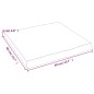 Tischplatte 40x40x4 cm Massivholz Eiche Behandelt Baumkante Tischplatte 40x40x4 cm Massivholz Eiche Behandelt Baumkante