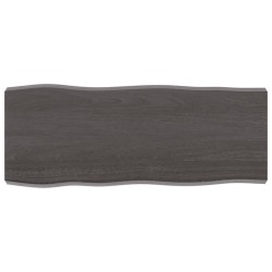 vidaXL Tischplatte 100x40x(2-6) cm Massivholz Behandelt Baumkante