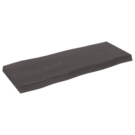 vidaXL Tischplatte 100x40x(2-6) cm Massivholz Behandelt Baumkante