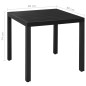 vidaXL 5-tlg. Garten-Essgruppe Aluminium Schwarz