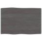 Tischplatte 60x40x6 cm Massivholz Eiche Behandelt Baumkante Tischplatte 60x40x6 cm Massivholz Eiche Behandelt Baumkante