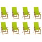 vidaXL Klappbare Gartenstühle mit Kissen 8 Stk. Massivholz Akazie vidaXL Klappbare Gartenstühle mit Kissen 8 Stk. Massivholz Akazie