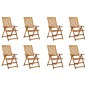 vidaXL Klappbare Gartenstühle mit Kissen 8 Stk. Massivholz Akazie vidaXL Klappbare Gartenstühle mit Kissen 8 Stk. Massivholz Akazie