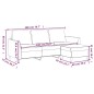 vidaXL 3-Sitzer-Sofa mit Hocker Schwarz 180 cm Kunstleder vidaXL 3-Sitzer-Sofa mit Hocker Schwarz 180 cm Kunstleder
