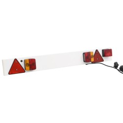 vidaXL Anhängerleuchte Rot 115x7x14 cm 12V Klassisches Leuchtmittel