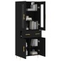 Highboard Schwarz 69,5x34x180 cm Holzwerkstoff Highboard Schwarz 69,5x34x180 cm Holzwerkstoff