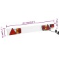 vidaXL Anhängerleuchte Rot 115x7x14 cm 12V Klassisches Leuchtmittel vidaXL Anhängerleuchte Rot 115x7x14 cm 12V Klassisches Leuchtmittel