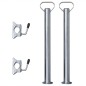 2 Abstellstützen mit 2 Klemmhaltern für 48 mm Stützrad 2 Abstellstützen mit 2 Klemmhaltern für 48 mm Stützrad