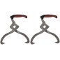 vidaXL Holzzange mit TPR-Griff 2 Stk. vidaXL Holzzange mit TPR-Griff 2 Stk.