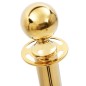vidaXL VIP Abgrenzungsständer 3-tlg. Edelstahl Golden vidaXL VIP Abgrenzungsständer 3-tlg. Edelstahl Golden