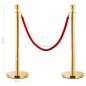 vidaXL VIP Abgrenzungsständer 3-tlg. Edelstahl Golden vidaXL VIP Abgrenzungsständer 3-tlg. Edelstahl Golden