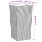 vidaXL Pflanzkübel mit herausnehmbaren Einsatz Weiß 21/49 L PP-Rattan vidaXL Pflanzkübel mit herausnehmbaren Einsatz Weiß 21/49 L PP-Rattan
