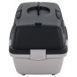 vidaXL Transportbox für Haustiere Grau und Schwarz 48x32x31 cm PP vidaXL Transportbox für Haustiere Grau und Schwarz 48x32x31 cm PP