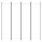 vidaXL 4-tlg. Paravent Weiß 200x200 cm Stoff vidaXL 4-tlg. Paravent Weiß 200x200 cm Stoff