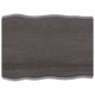 Tischplatte 80x60x6 cm Massivholz Eiche Behandelt Baumkante Tischplatte 80x60x6 cm Massivholz Eiche Behandelt Baumkante