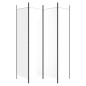 vidaXL 4-tlg. Paravent Weiß 200x200 cm Stoff vidaXL 4-tlg. Paravent Weiß 200x200 cm Stoff