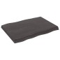 Tischplatte 80x60x6 cm Massivholz Eiche Behandelt Baumkante Tischplatte 80x60x6 cm Massivholz Eiche Behandelt Baumkante