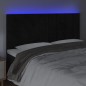 vidaXL LED Kopfteil Schwarz 200x5x118/128 cm Samt vidaXL LED Kopfteil Schwarz 200x5x118/128 cm Samt