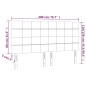vidaXL LED Kopfteil Schwarz 200x5x118/128 cm Samt vidaXL LED Kopfteil Schwarz 200x5x118/128 cm Samt