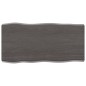 Tischplatte 80x40x6 cm Massivholz Eiche Behandelt Baumkante Tischplatte 80x40x6 cm Massivholz Eiche Behandelt Baumkante