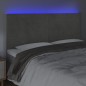 vidaXL LED Kopfteil Hellgrau 180x5x118/128 cm Samt vidaXL LED Kopfteil Hellgrau 180x5x118/128 cm Samt