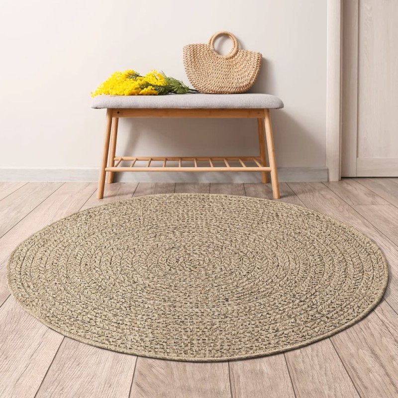 Teppich 90 cm Jute-Optik Innen und Außen Teppich 90 cm Jute-Optik Innen und Außen