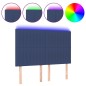 vidaXL LED Kopfteil Blau 144x5x118/128 cm Stoff vidaXL LED Kopfteil Blau 144x5x118/128 cm Stoff