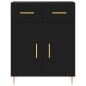 Highboard Schwarz 69,5x34x180 cm Holzwerkstoff Highboard Schwarz 69,5x34x180 cm Holzwerkstoff