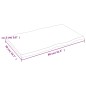Tischplatte 80x50x2 cm Massivholz Eiche Behandelt Baumkante Tischplatte 80x50x2 cm Massivholz Eiche Behandelt Baumkante