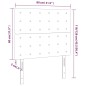 vidaXL LED Kopfteil Dunkelgrau 80x5x118/128 cm Stoff vidaXL LED Kopfteil Dunkelgrau 80x5x118/128 cm Stoff