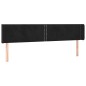 vidaXL LED Kopfteil Schwarz 203x16x78/88 cm Samt vidaXL LED Kopfteil Schwarz 203x16x78/88 cm Samt
