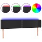 vidaXL LED Kopfteil Schwarz 183x16x78/88 cm Kunstleder vidaXL LED Kopfteil Schwarz 183x16x78/88 cm Kunstleder