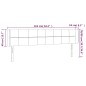 vidaXL LED Kopfteil Blau 163x16x78/88 cm Stoff vidaXL LED Kopfteil Blau 163x16x78/88 cm Stoff