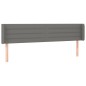 vidaXL LED Kopfteil Dunkelgrau 203x16x78/88 cm Stoff vidaXL LED Kopfteil Dunkelgrau 203x16x78/88 cm Stoff
