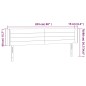 vidaXL LED Kopfteil Dunkelgrau 203x16x78/88 cm Stoff vidaXL LED Kopfteil Dunkelgrau 203x16x78/88 cm Stoff