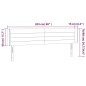 vidaXL LED Kopfteil Schwarz 203x16x78/88 cm Stoff vidaXL LED Kopfteil Schwarz 203x16x78/88 cm Stoff