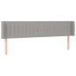 vidaXL LED Kopfteil Hellgrau 163x16x78/88 cm Stoff vidaXL LED Kopfteil Hellgrau 163x16x78/88 cm Stoff