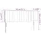 vidaXL LED Kopfteil Dunkelblau 147x16x78/88 cm Samt